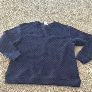 Women's Navy Quilted Penn State sweatshirt